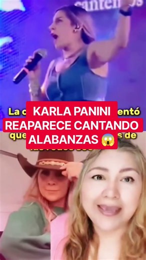 Karla PANINI REAPARECE cantando alabanzas #karlapanini #panini #karlaluna #shorts #shortvideo