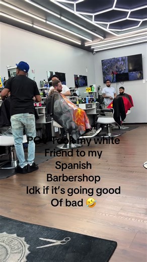 I was nervous when he made that smirk 😂 #fyp #barbershop #transformation #funny #fypシ
