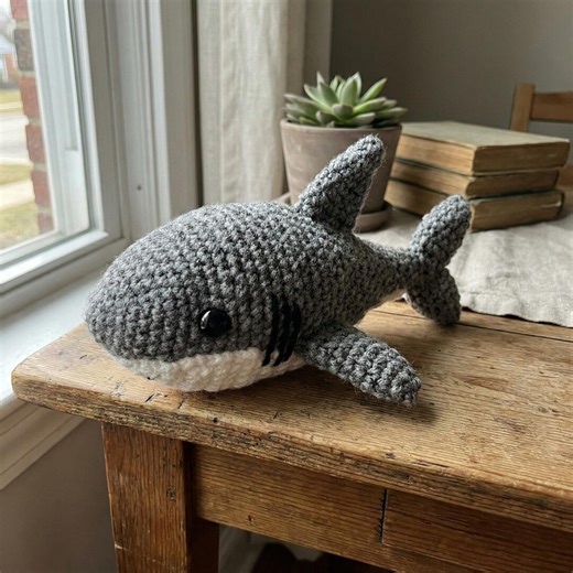 Shark Crochet Pattern: Amigurumi Baby Shark Toy (PDF File) - Etsy