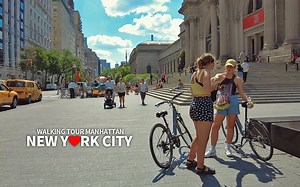 纽约市曼哈顿麦迪逊大道、博物馆大道和中央公园夏日漫步 4K 60fps