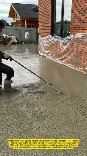 PERFECT CONCRETE FINISH #Concrete #Construction #Satisfying