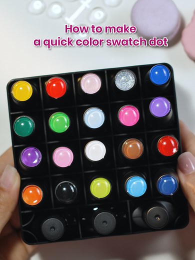 How to Make Color Swatch Dot for Nail Polish | Nail Art Tutorial