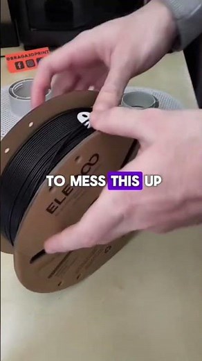 How to use a cardboard spool in the Bambu Lab AMS without a filament respooler #3dprinting #elegoo