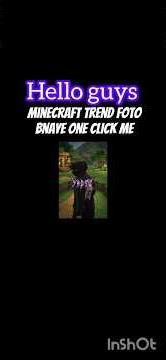one click Minecraft #trendingfhoto