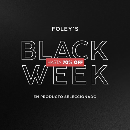 ✨ Renueva tu estilo esta Black Week. Hasta 70% OFF en moda que te acompaña todos los días. → Compra ahora en Foleys | FOLEY´S