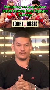 9.4K views · 76 reactions | Matutuloy na ang laban ni Baste vs Torre basta hindi lang ngayong Sunday #fbreelsvideo #boxing #BasteDuterte #torre | Geremy Yu | Facebook