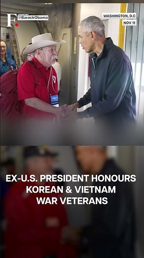 US: Barack Obama Surprises Veterans On Honor Flight To DC | N18G