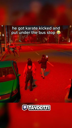 He got karate kicked and put under the bus stop 🤣✌🏽