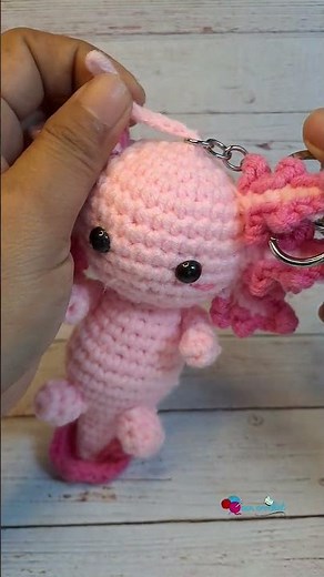 How I attach keychain on amigurumi #crochet #amigurumi #crochettips #rajutan