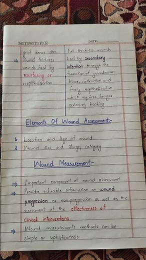 Wound Assessment||Wound Care Concepts||Integumentary Physical Therapy Notes