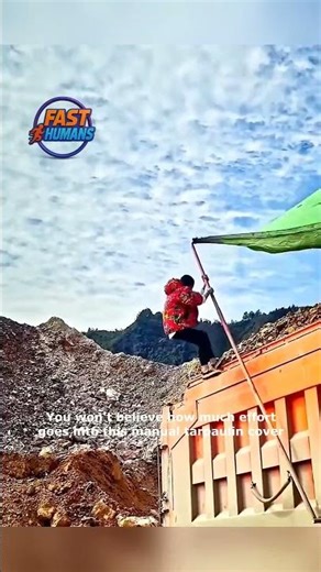 Watch How This Tarpaulin Is Applied Manually!