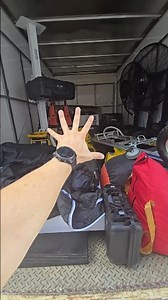 The team loading up and getting everything set for MERC. 🚚💪