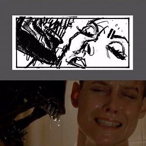 Alien 3 storyboard comparison: face to face | Alien_Theory