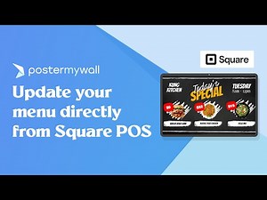 Update your menu directly from Square POS | PosterMyWall