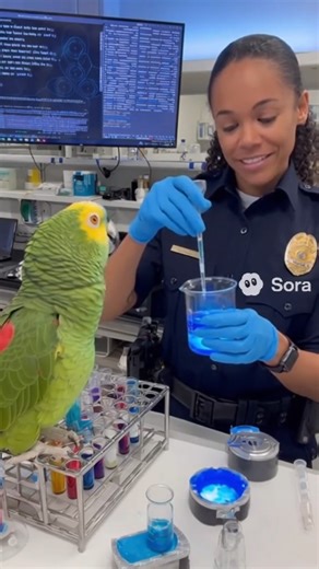Police Locker Room #parrot #parrottalking #police | Ellianawalmsley