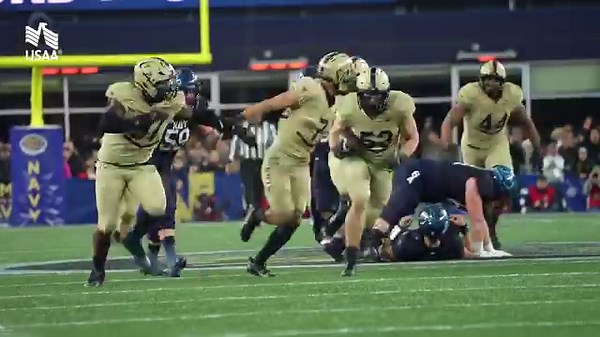 21K views · 1K reactions | Our Play of the Week, presented by USAA, is Kalib Fortner's strip-sack TD in the fourth quarter in Saturday's victory in America's Game! #GoArmy | Army West Point Athletics | Facebook