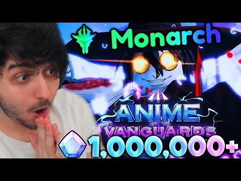 I Spent 1 MILLION Gems To Get 0.1% MONARCH ALUCARD in Anime Vanguards Roblox