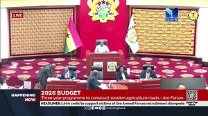 🔴 LIVE: PRESENTATION OF THE 2026 BUDGET | Metro TV Ghana