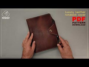 Making a Leather Journal & notebook Cover - leather craft