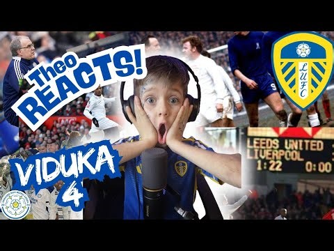 😱Theo Reacts: 6-Year-Old Leeds Fan Watches VIDUKA’S ICONIC 4 vs Liverpool 🤯 | Elland Road Classic!