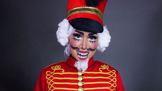 9K views · 29 reactions | Watch Online Kyne transform into a glam, smoky-eyed nutcracker doll Full tutorial: www.cbc.ca/1.5405096 | CBC Life | Facebook