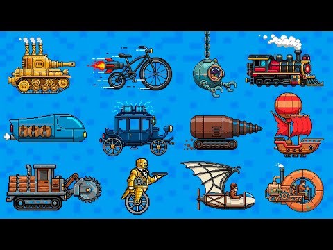 Pixel Steampunk Machines: 20 Steam & Gear Vehicles