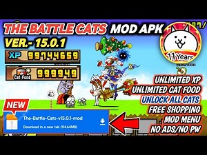 The Battle Cats Mod Apk | Unlock All Cats | Unlimited XP and Cat Food | New Update 2025
