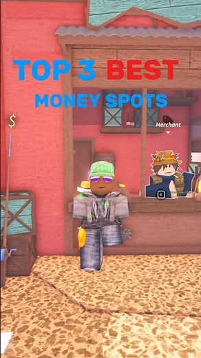 BEST MONEY SPOTS IN FISCH 💵(SEPTEMBER) #fisch #shorts