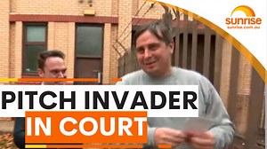 Kangaroos pitch invader in court, pleading not guilty | Sunrise | Sunrise
