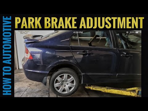 How To Adjust Park Brake Cable On 2007-2011 Honda Civic