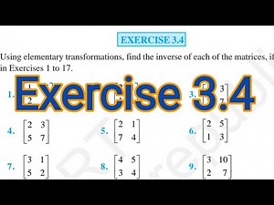12 MATHS EXERCISE 3.4 || CLASS 12 MATHS EXERCISE 3.4 || 12th MATHS