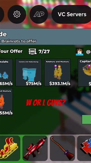 W or L? SUB FOR MORE GUYS!! #roblox #robloxedit #sammy