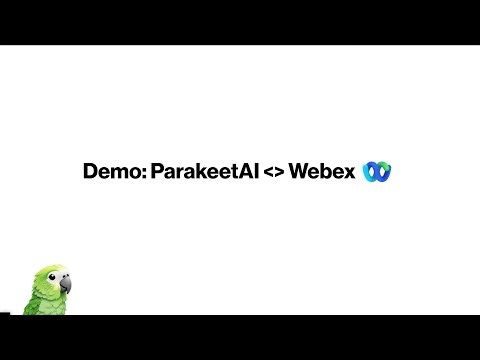 ParakeetAI Demo: Webex