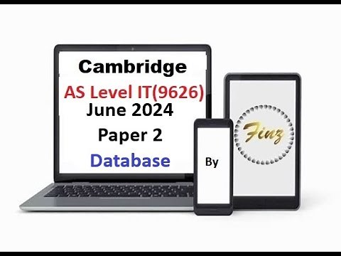 AS Level IT 9626 June 2024 Paper 2 - Database