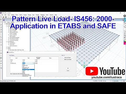 Pattern Live Load-IS 456: 2000 | Application in ETABS and SAFE | ilustraca | Sandip Deb