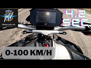 0-100 Acceleration MV Agusta Brutale 800 RR launch