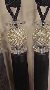 Swarovski Crystal Curtain Tiebacks: Elegant Tassel Curtain Decor (set of 2) - Etsy Canada