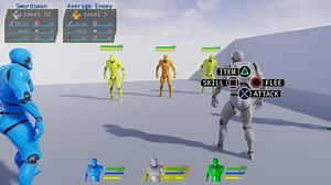 Turn-Based jRPG Template for UE4