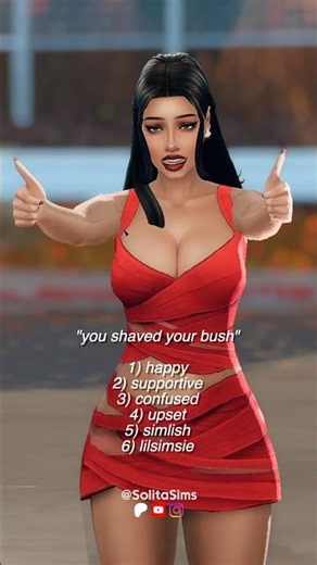 “you shaved your bush” trend but it’s the Sims 4 🌳✂️ Patreon: SOLITASIMS #TheSims4 #SolitaSims