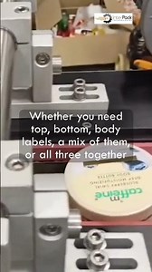 Labelling machine for cosmetic products... Top Bottom and Body....