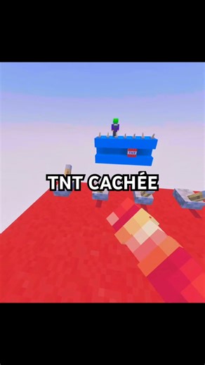 TNT CACHÉE #minecraft #gaming #shorts