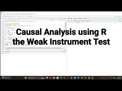Causal Analysis using R The Weak Instrument Test#r#instrumentvariables#causalanalysis#statistics