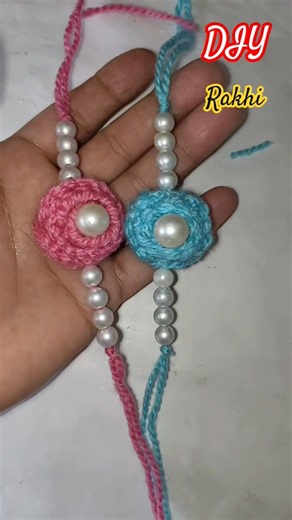 how to make rakhi/rakhi kaise banaye 😱#rakhi#handmaderakhi