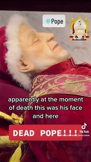 Death mask and full-size model of a dead Pope! #history #historyfacts