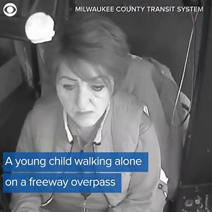 239K views · 101 reactions | TODDLER RESCUED: Newly released footage shows a Milwaukee bus driver saving a young child who was wandering alone on a freeway overpass in late December. Police said the child had been left outside by the mother who may have been experiencing a medical issue. The baby was reunited with the father. | CBS Newspath | Facebook