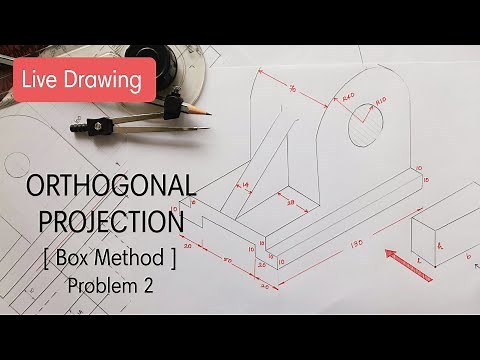 Orthographic Projection - 2 | Simple method | Engineering Drawing | Engineering Graphics | Tamil