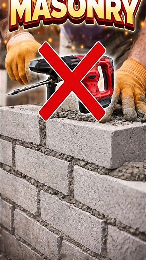 Drilling through Brick, Cinder Block, and Concrete Slab (WITHOUT a Rotary Hammer Drill!) #diysity