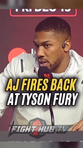 Fight Hub TV - Boxing • MMA • Combat Sports on Instagram: "Anthony Joshua responds to Tyson Fury’s recent comments!!👀 #Boxing #PaulJoshua"