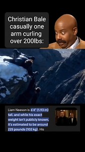 Yes, I know this is a movie. No, I do not think he actually curled Liam Neeson in a one-armed Preacher curl position while hanging on the side of a cliff by a few pointy bracelet safety pins..... but he probably could. He is Christian Bale, after all. #gym #gymmeme #gymhumor | Mind Muscle Specialist