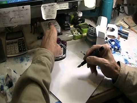 Filling instructions for a Pelikan pen M800 O3B with Crimson Glory Vine ink. nibs.com